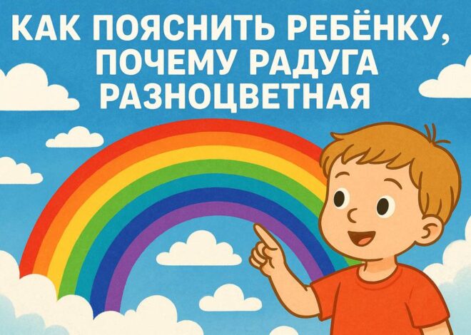 Как пояснить ребёнку, почему радуга разноцветная