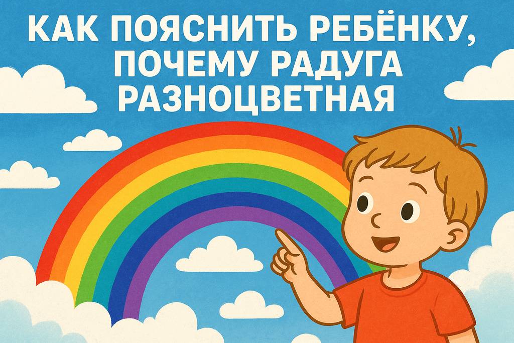 Как пояснить ребёнку, почему радуга разноцветная