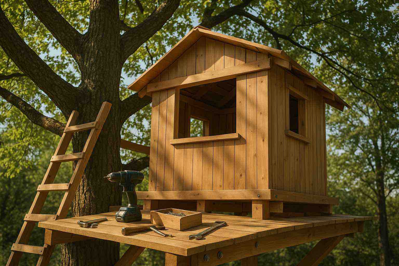 домик на дереве