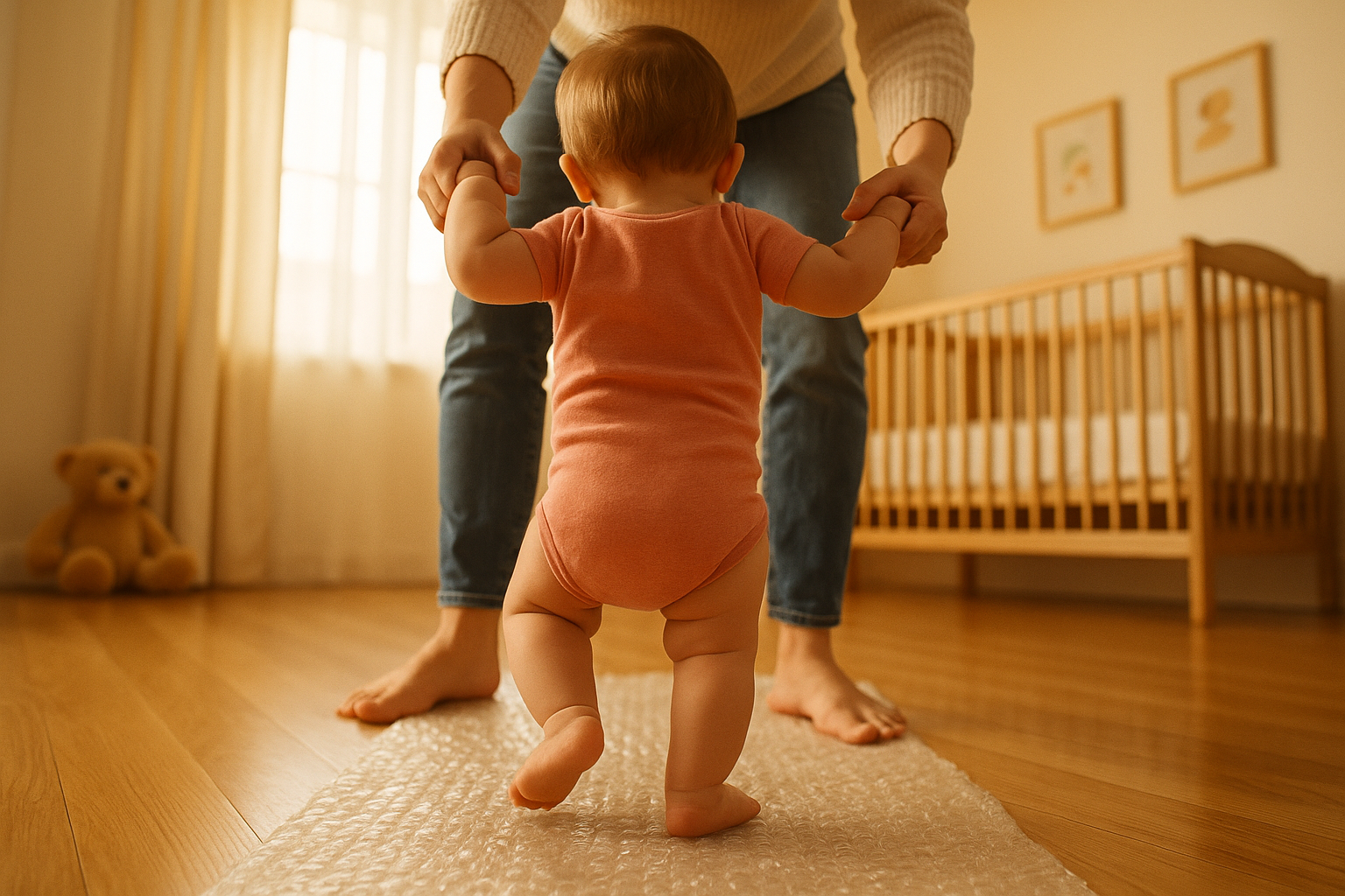 5 развивающих игр с пупырчатой плёнкой для малышей